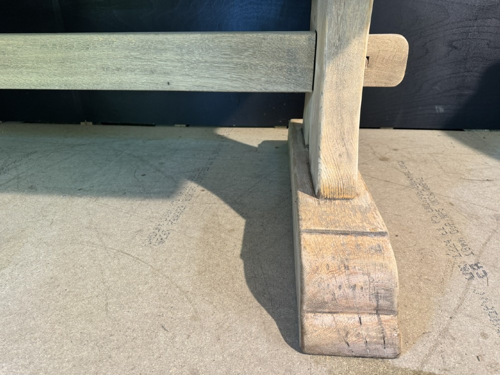 Rare Deep French Oak Farmhouse Dining Table View XIII