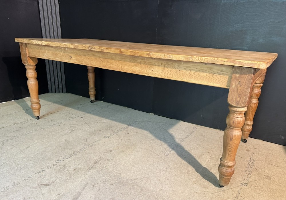 Pine Farmhouse Dining Table View II