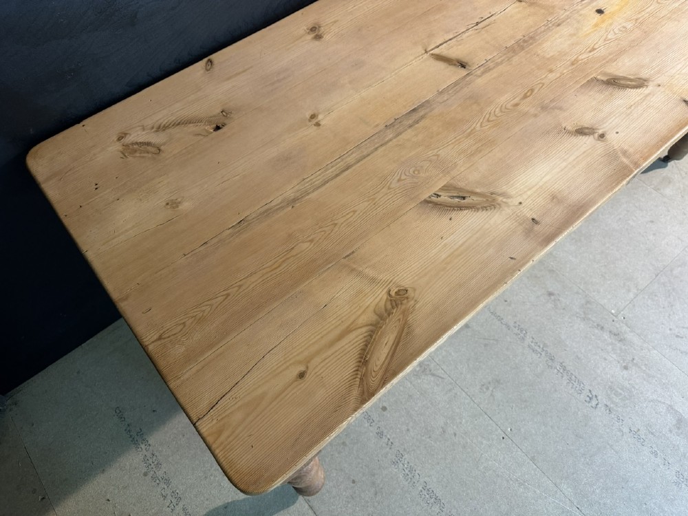 Pine Farmhouse Dining Table View VII