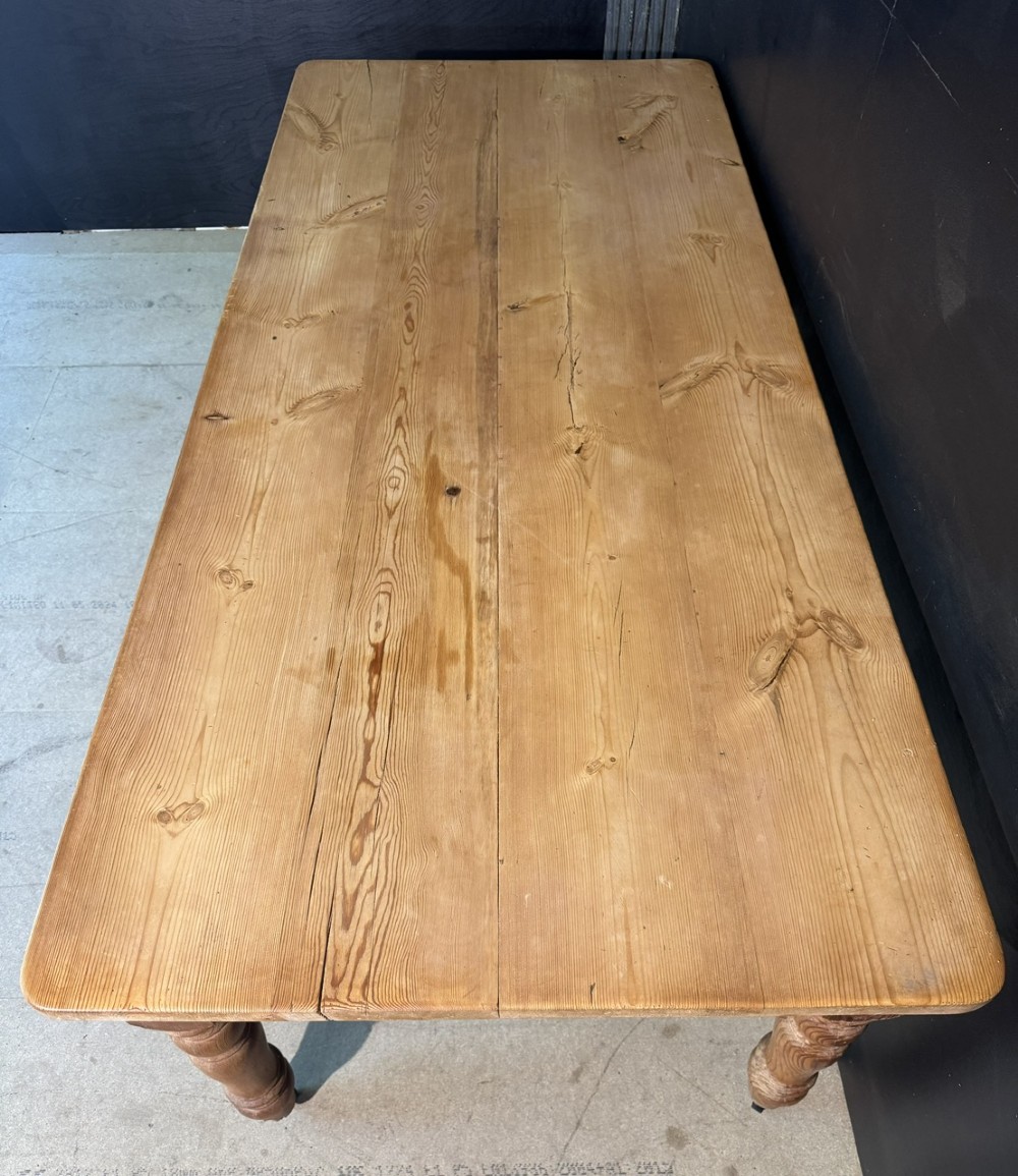 Pine Farmhouse Dining Table View VIII