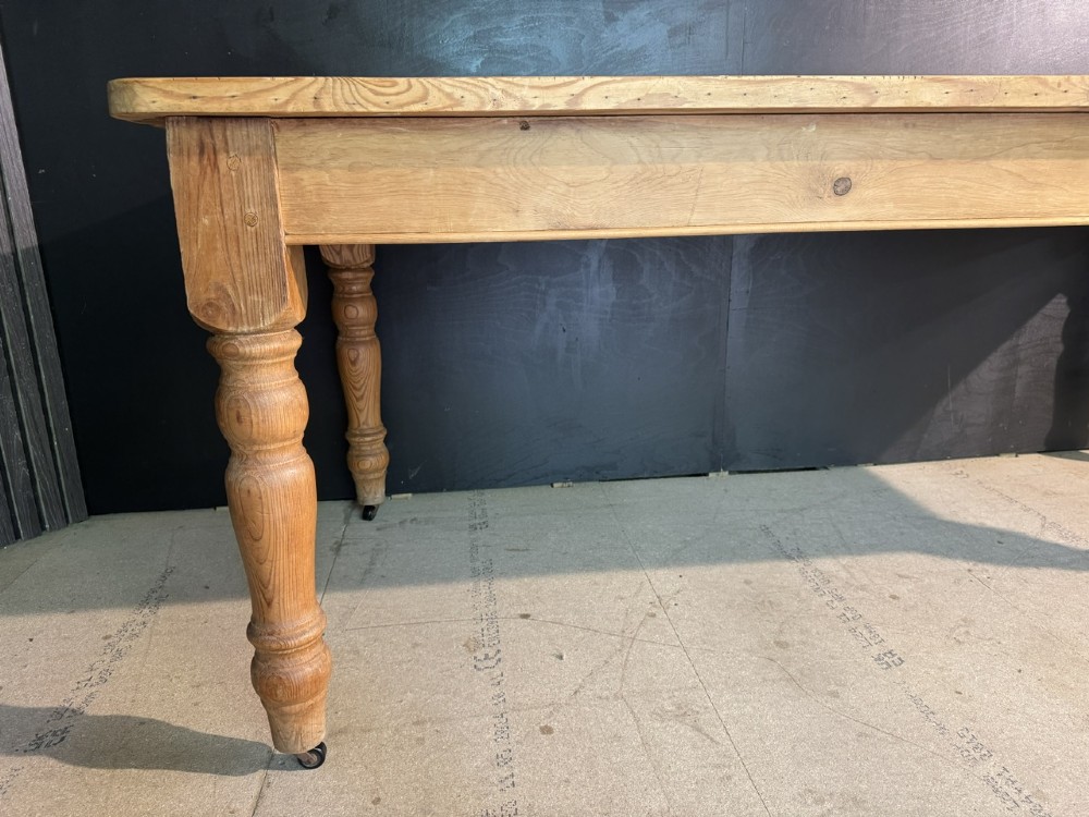 Pine Farmhouse Dining Table View IX