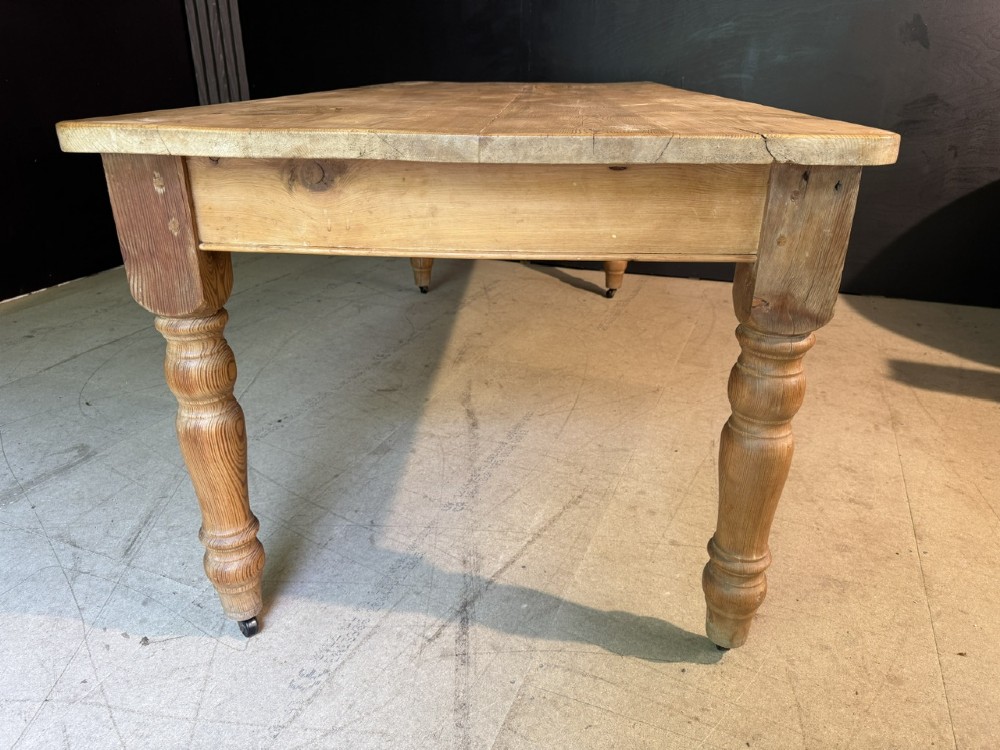 Pine Farmhouse Dining Table View XI