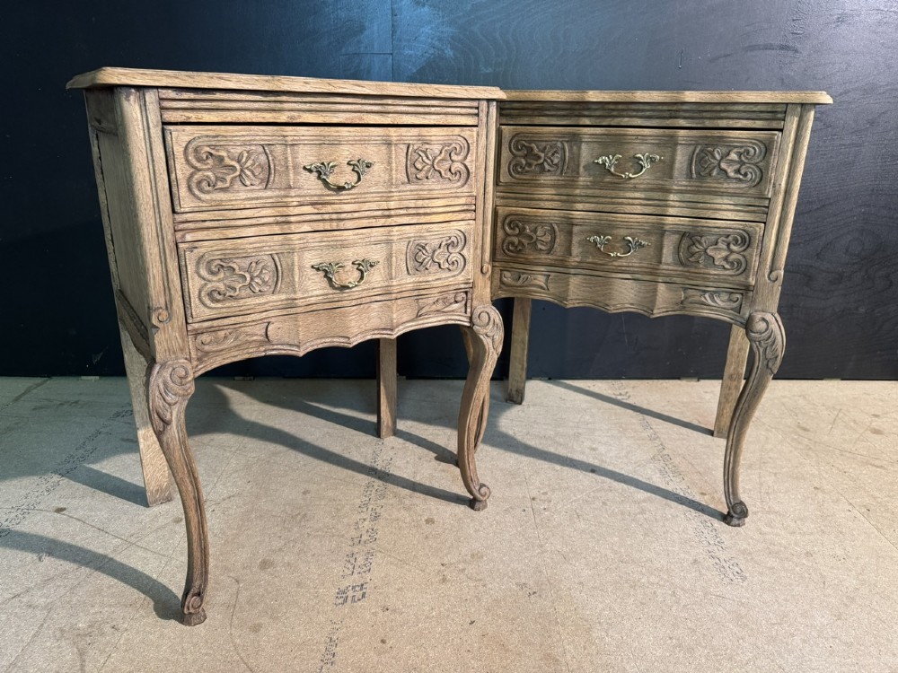 Pretty Pair French Bedside Drawers View II