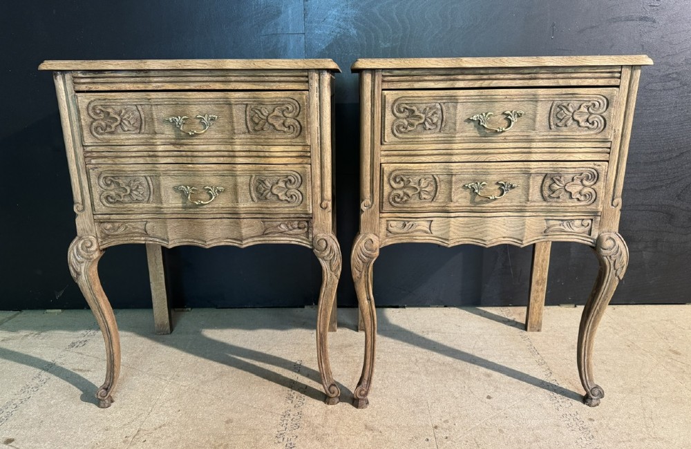 Pretty Pair French Bedside Drawers View III