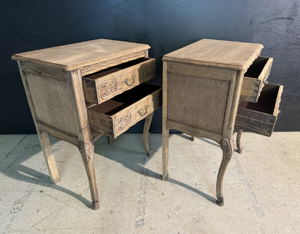 Pretty Pair French Bedside Drawers View IV