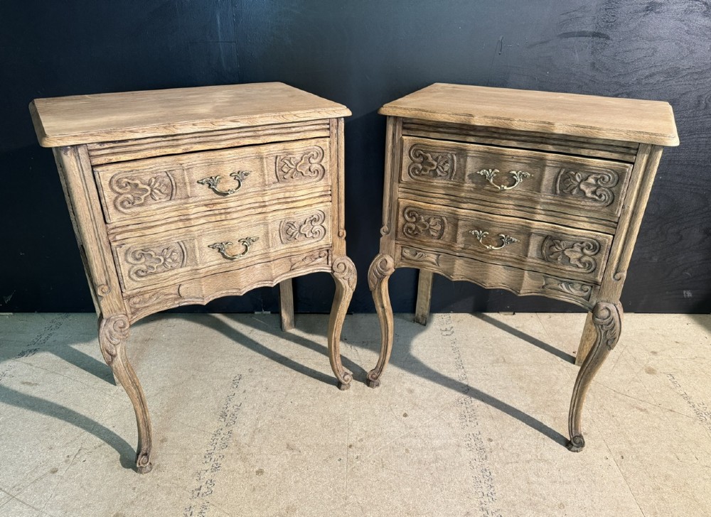 Pretty Pair French Bedside Drawers View XIII