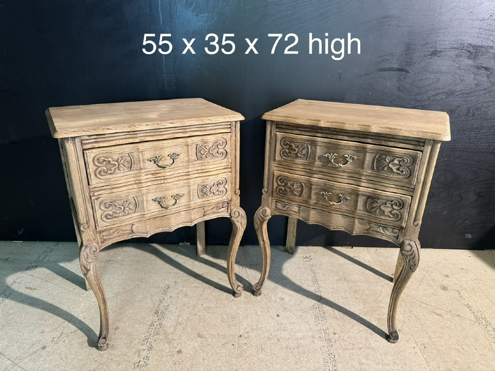 Pretty Pair French Bedside Drawers View XIV