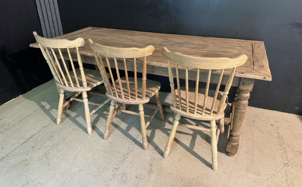 French Oak Farmhouse Dining Table View XIV