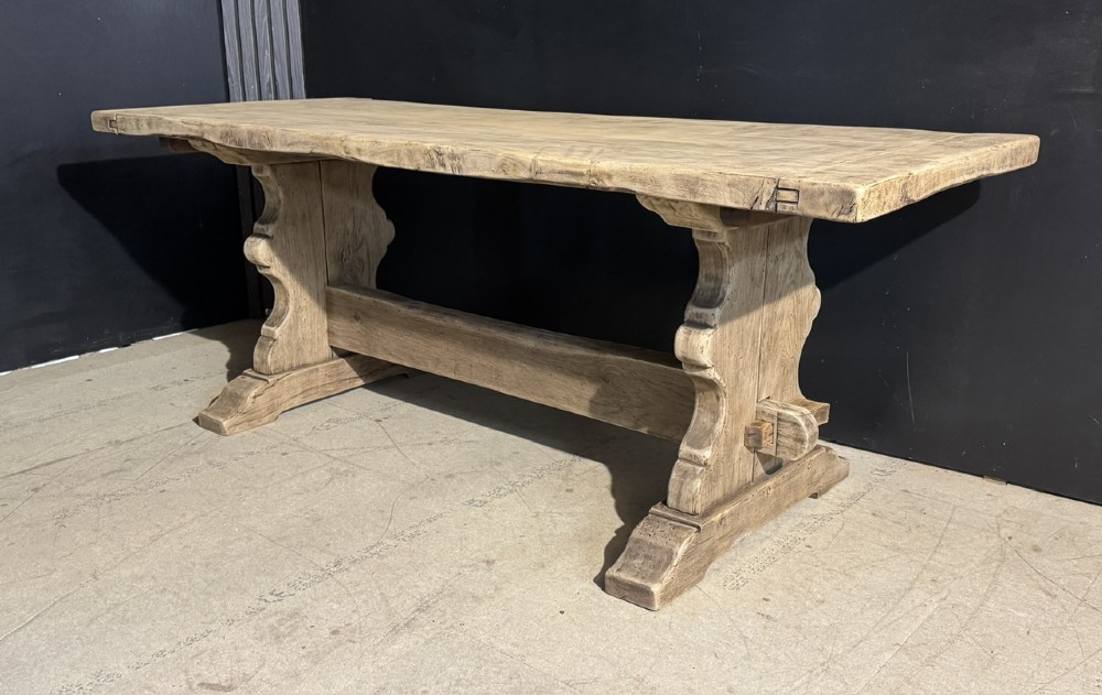 Quality Oak Farmhouse Dining Table View II