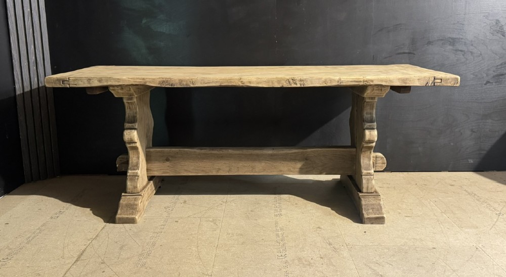 Quality Oak Farmhouse Dining Table View V