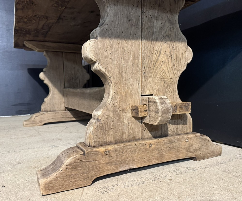 Quality Oak Farmhouse Dining Table View X