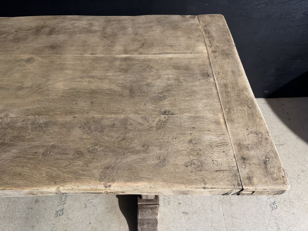 Quality Oak Farmhouse Dining Table View XII