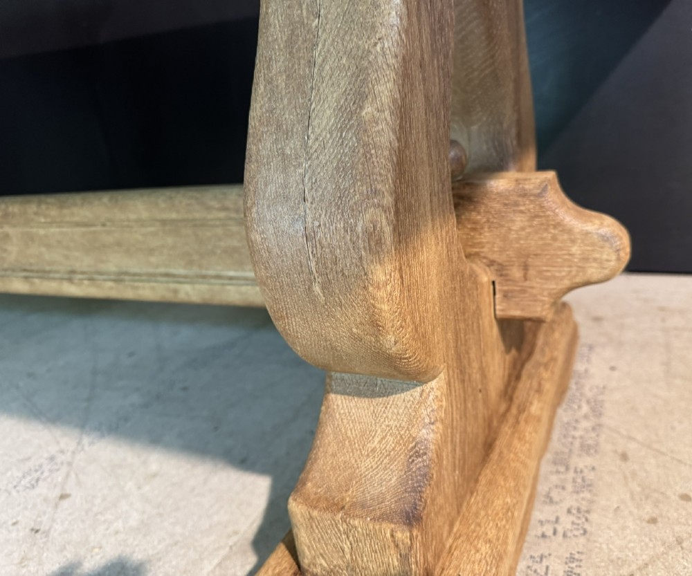 French Bleached Oak Farmhouse Dining Table View IX