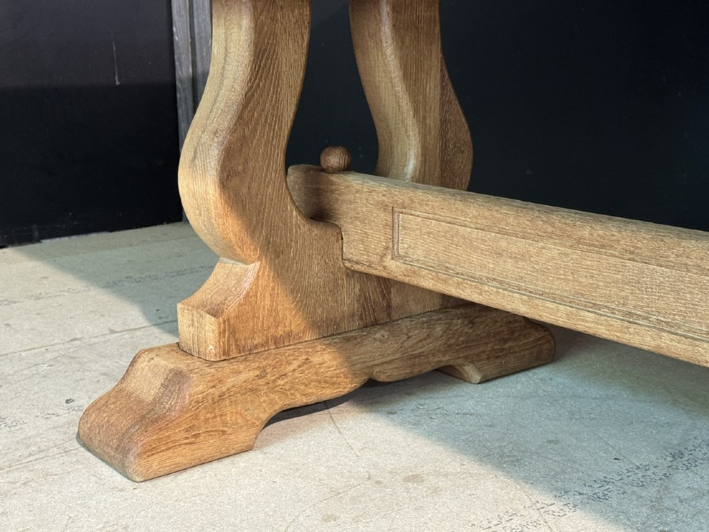 French Bleached Oak Farmhouse Dining Table View XV