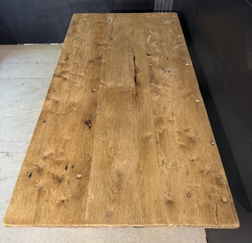 X Legs Oak Farmhouse Dining Table View VI