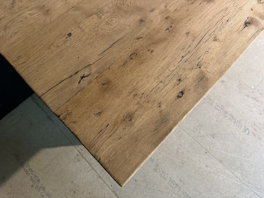 X Legs Oak Farmhouse Dining Table View IX