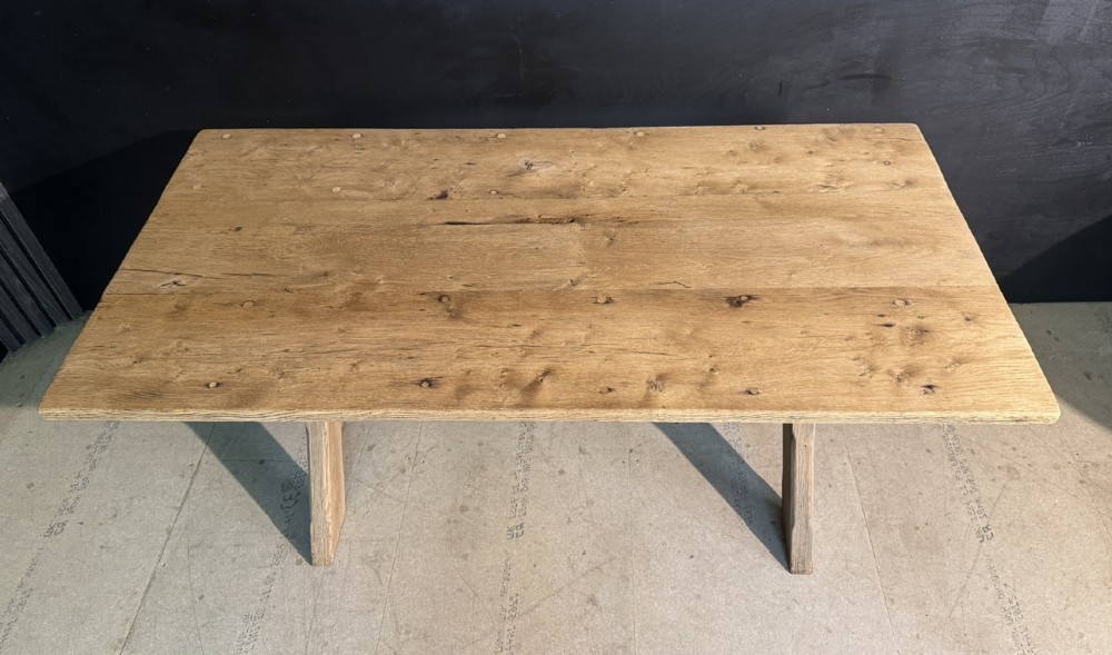X Legs Oak Farmhouse Dining Table View XI