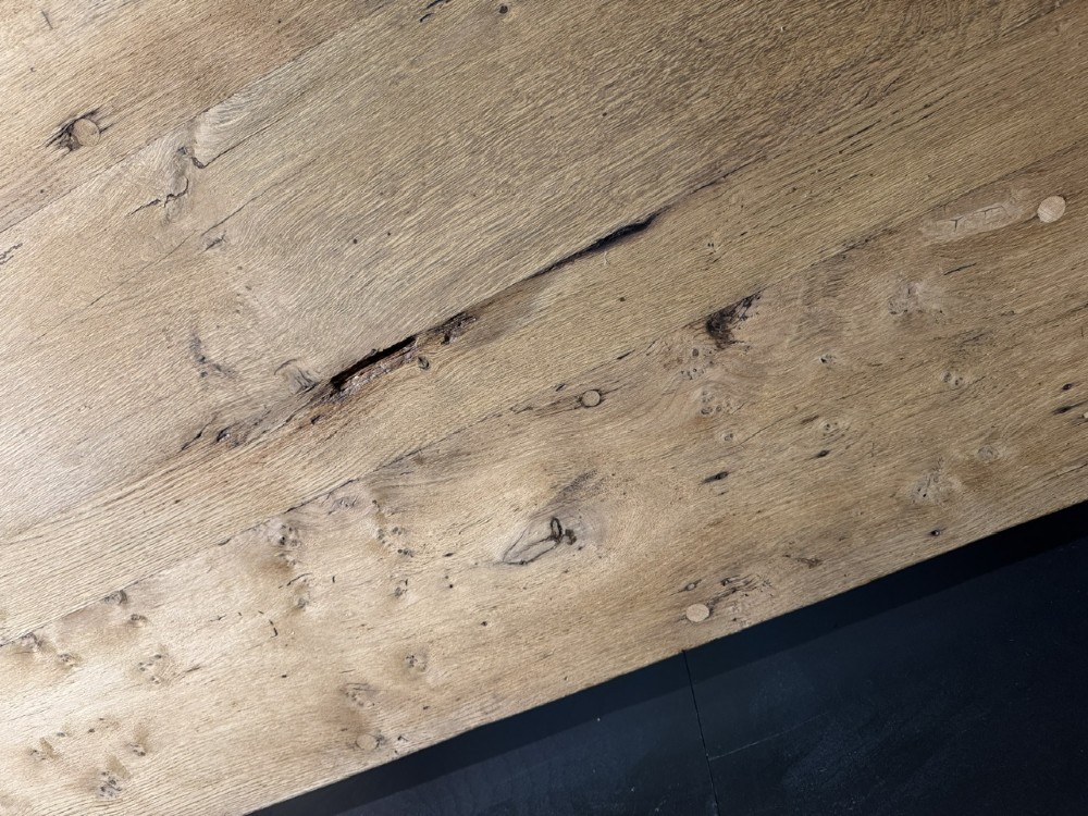 X Legs Oak Farmhouse Dining Table View XII