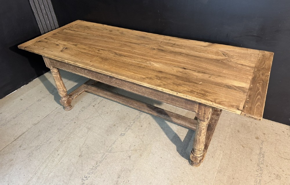 19th Century French Oak Farmhouse Dining Table View II
