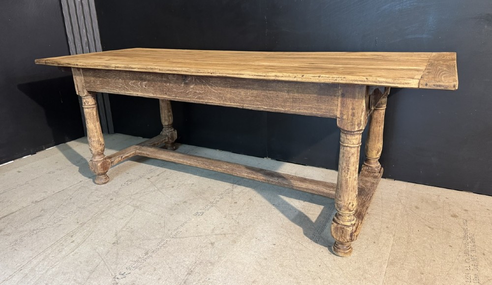 19th Century French Oak Farmhouse Dining Table View III
