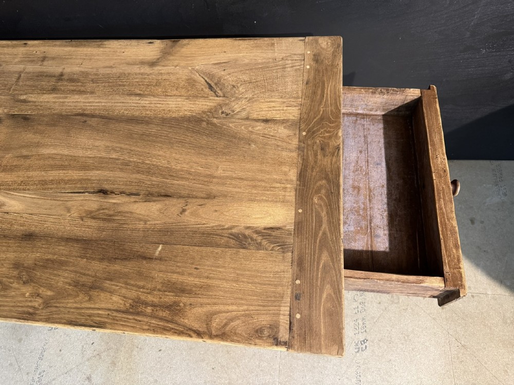 19th Century French Oak Farmhouse Dining Table View VII