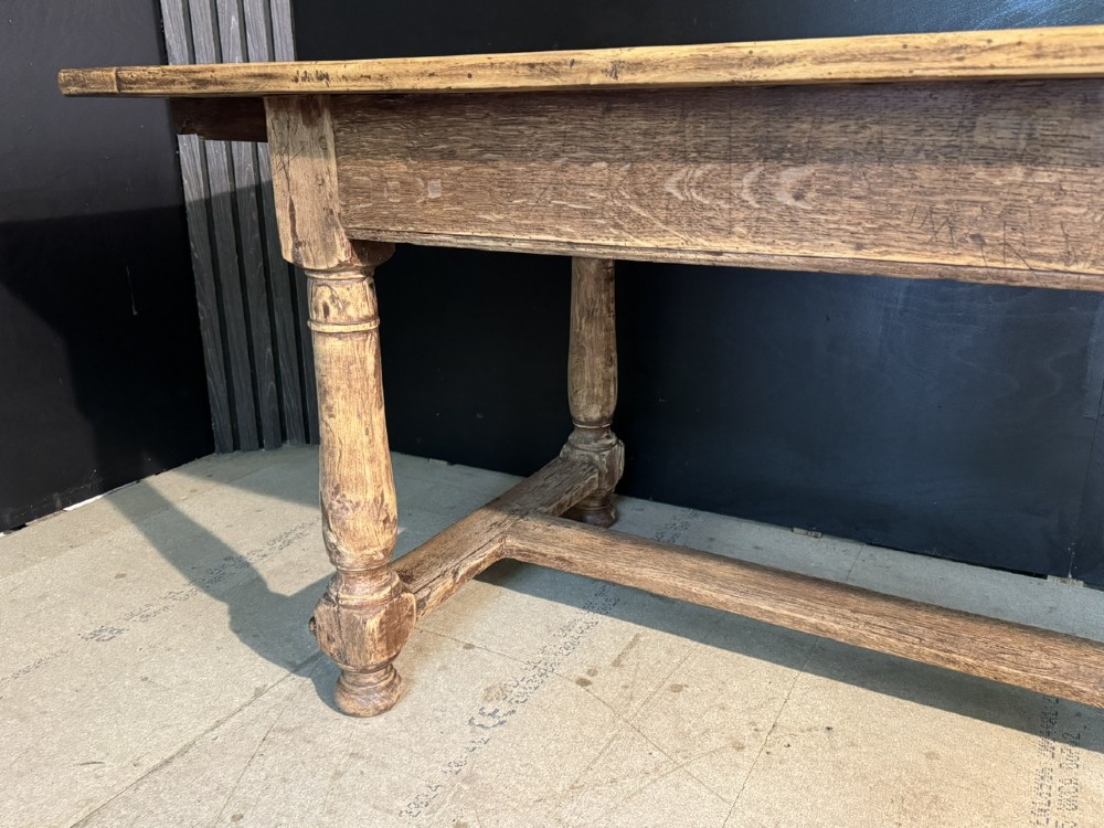 19th Century French Oak Farmhouse Dining Table View XIII