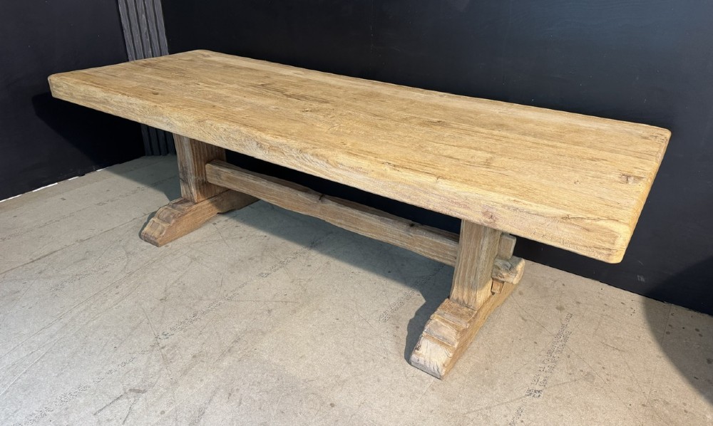 Large French Oak Farmhouse Dining Table
