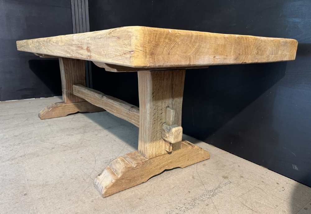 Large French Oak Farmhouse Dining Table View IX