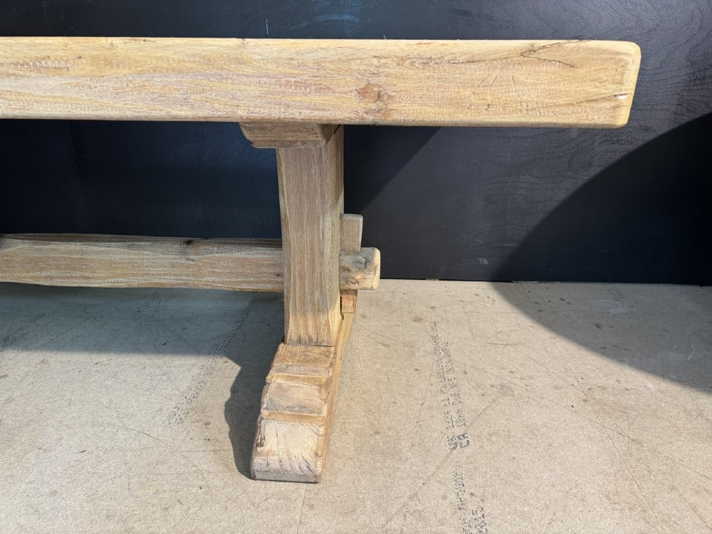 Large French Oak Farmhouse Dining Table View XI