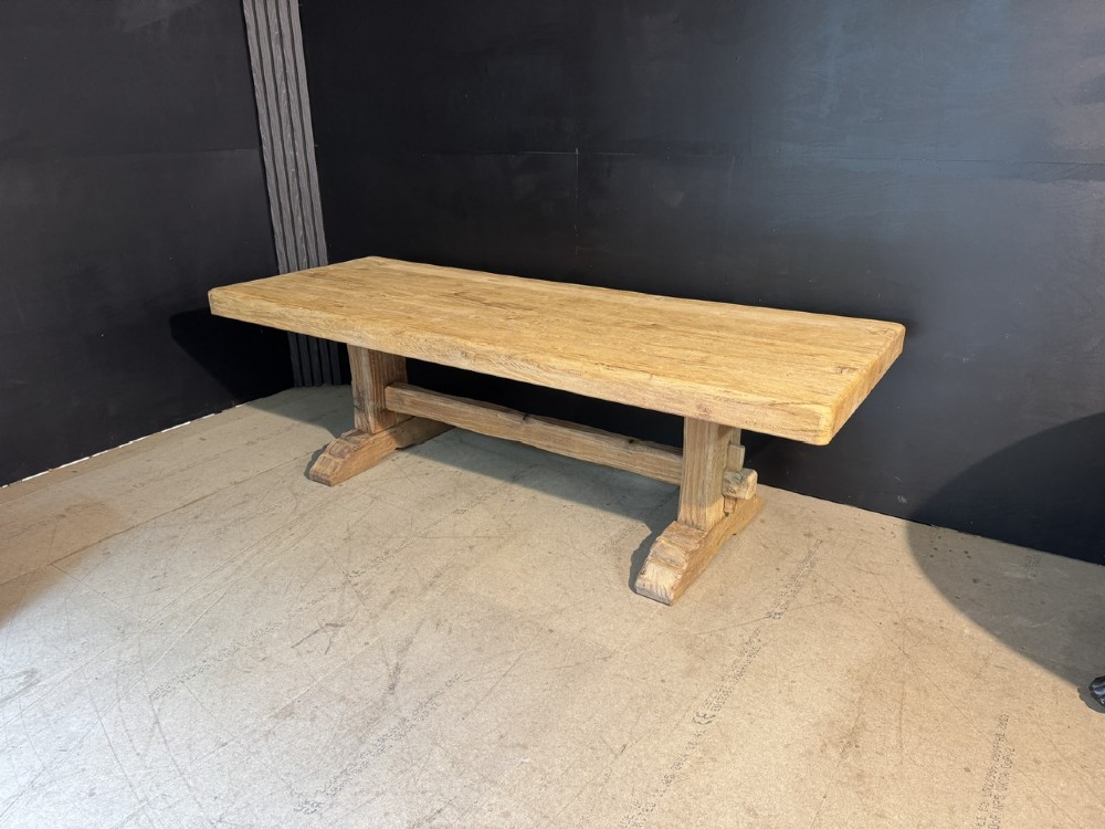 Large French Oak Farmhouse Dining Table View XV