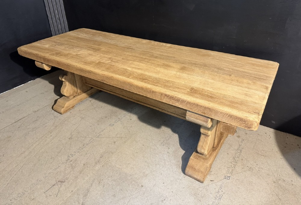 Large Extendable Oak Farmhouse Dining Table View V
