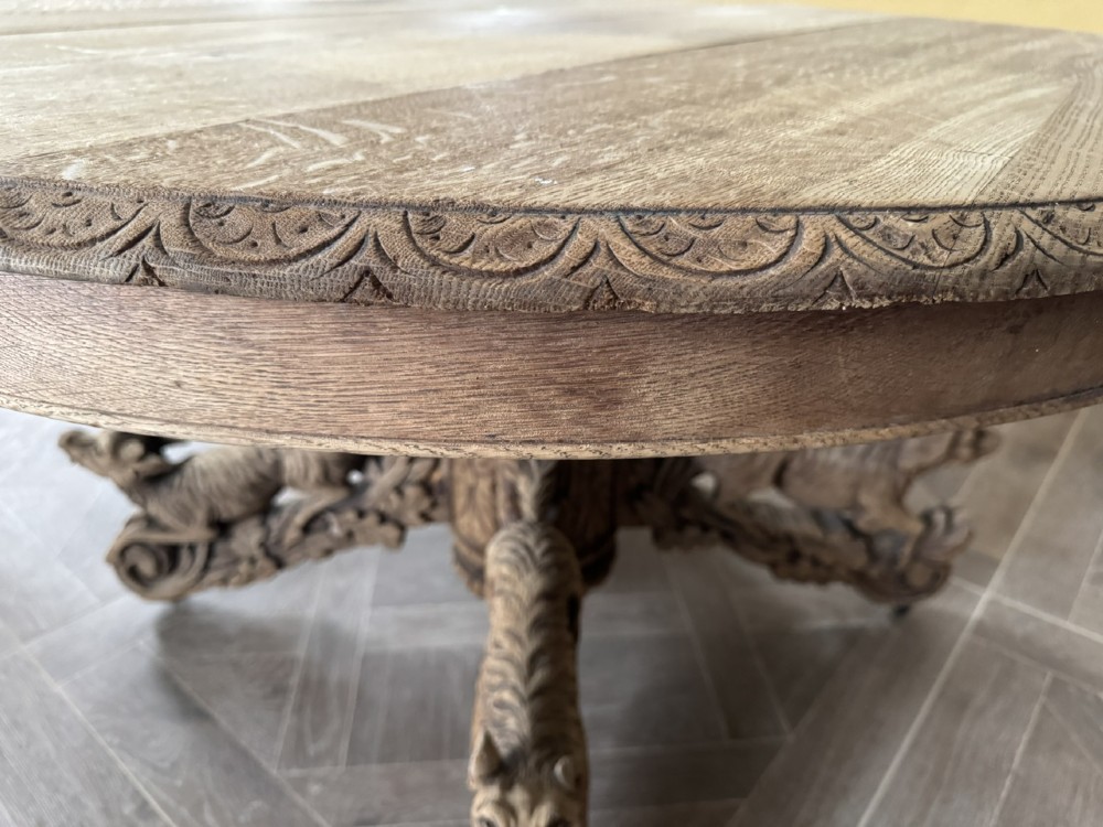 Important French Hunting Centre Table View X