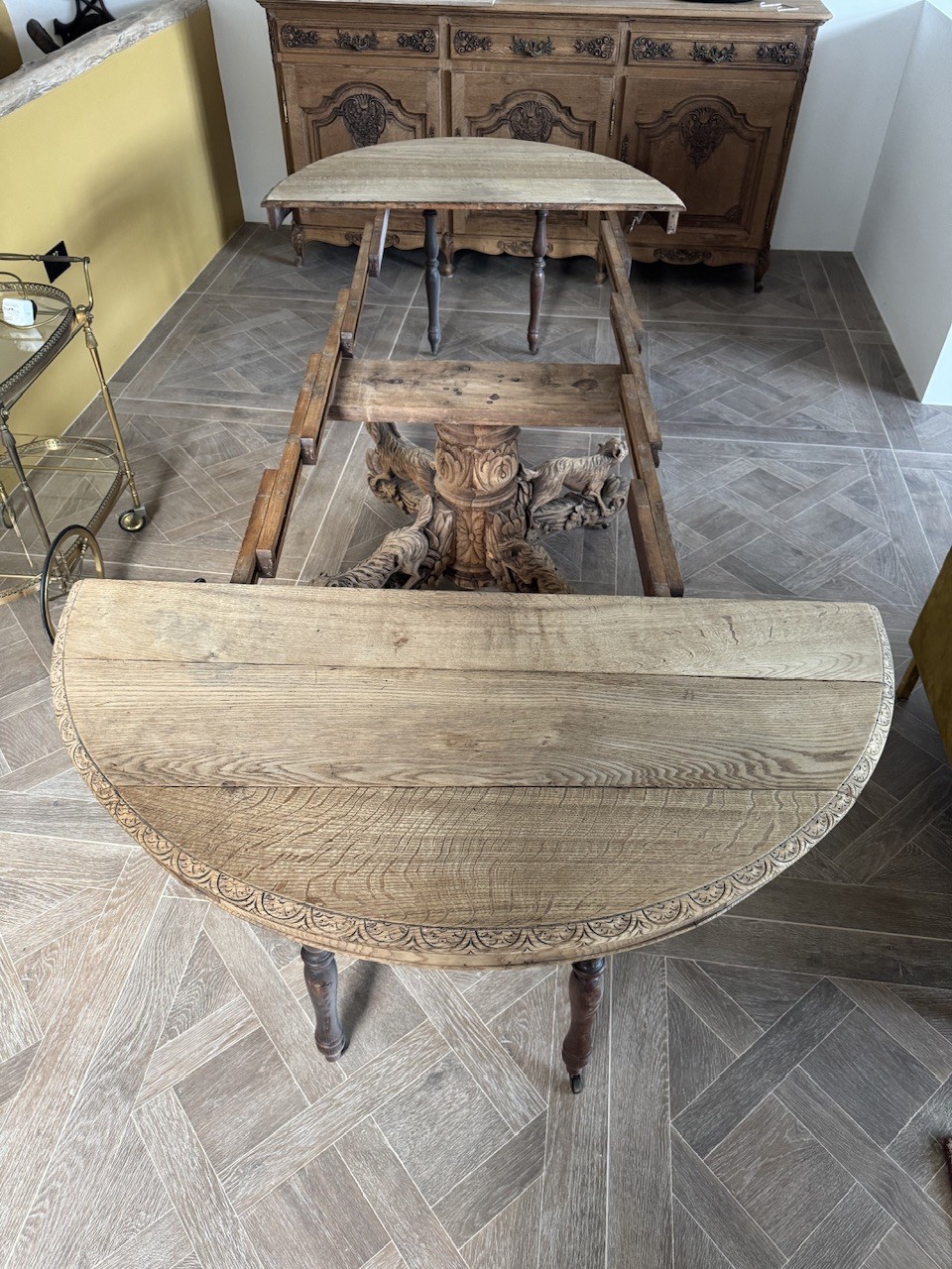 Important French Hunting Centre Table View XIV