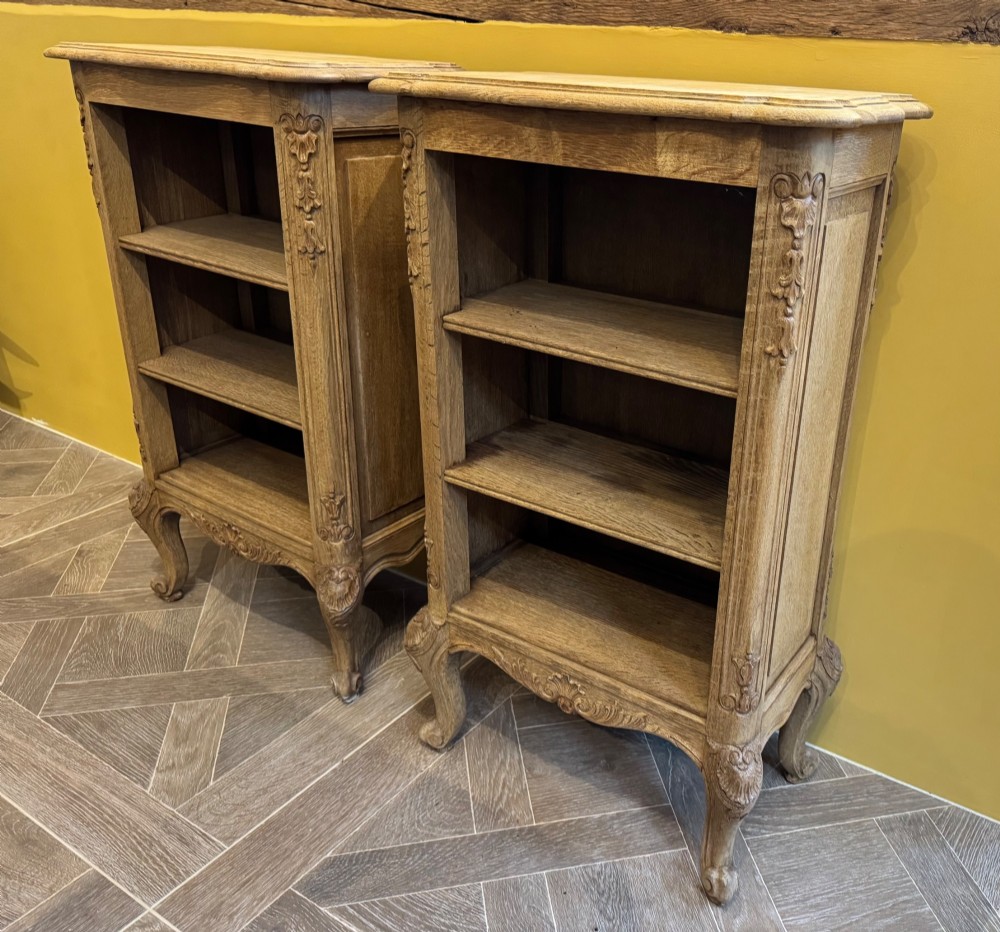 Pretty Pair French Oak Shelves
