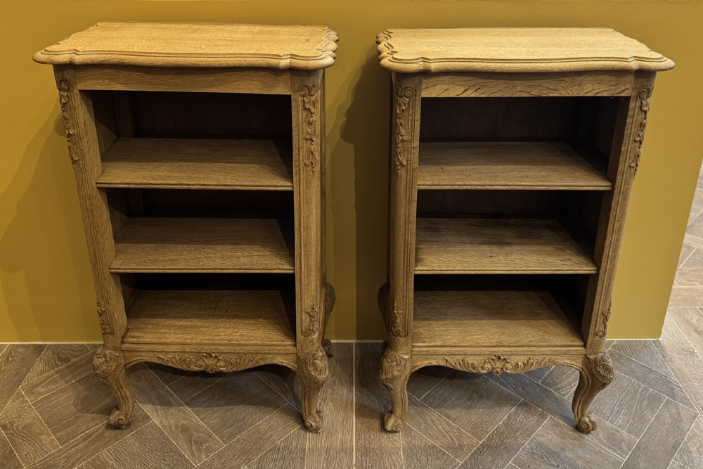 Pretty Pair French Oak Shelves View II