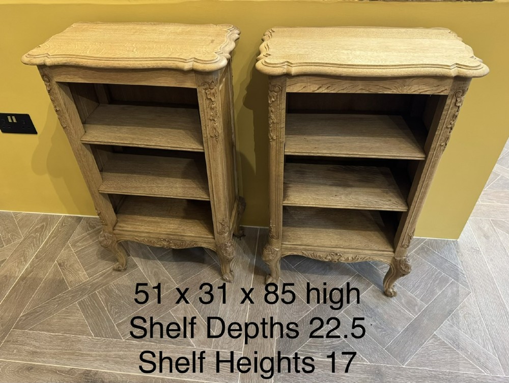 Pretty Pair French Oak Shelves View XII