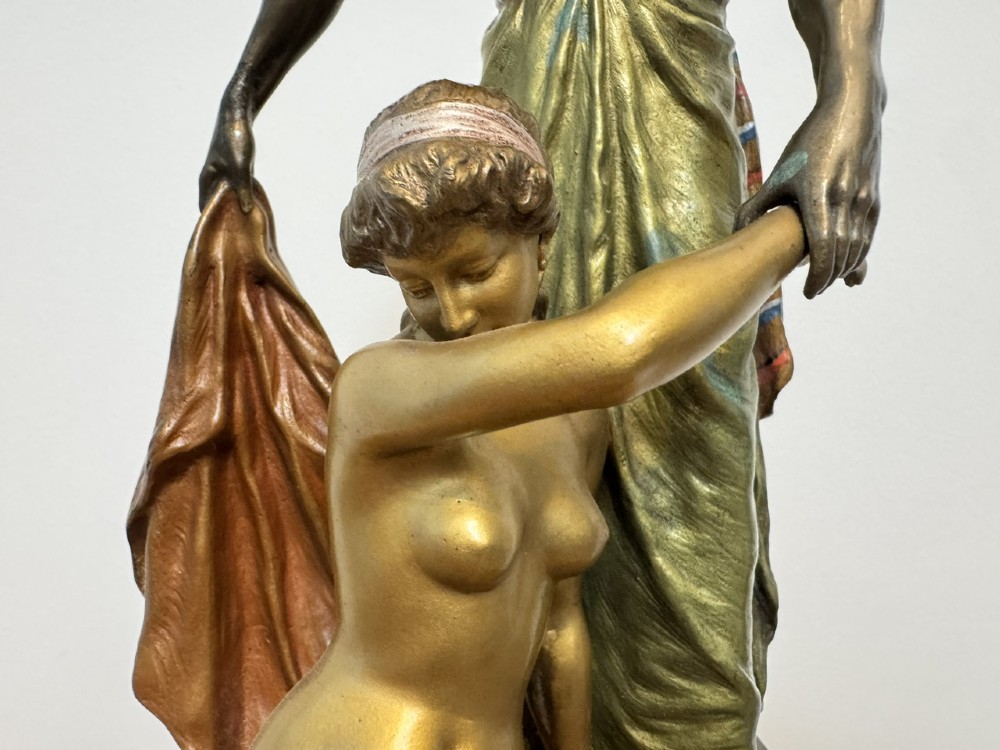 ‘Arab Trader’ Bronze Sculpture by Franz Bergman View X