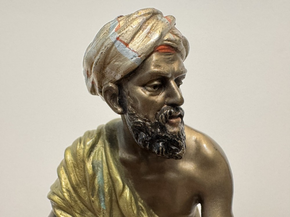 ‘Arab Trader’ Bronze Sculpture by Franz Bergman View XI