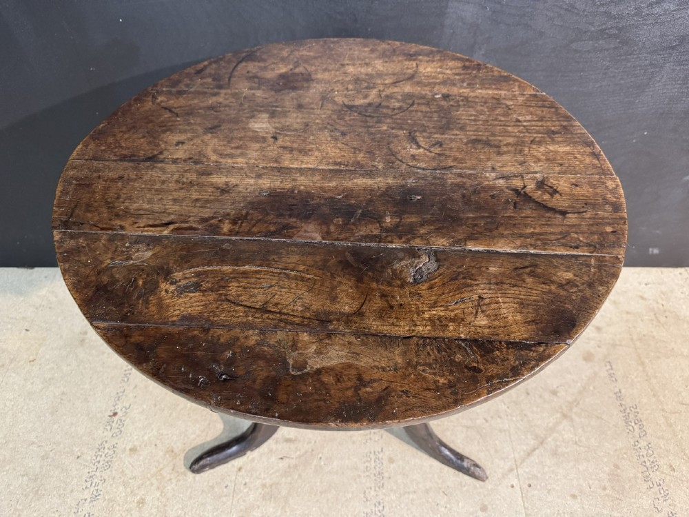 Georgian Oak Tilt Top Table View II