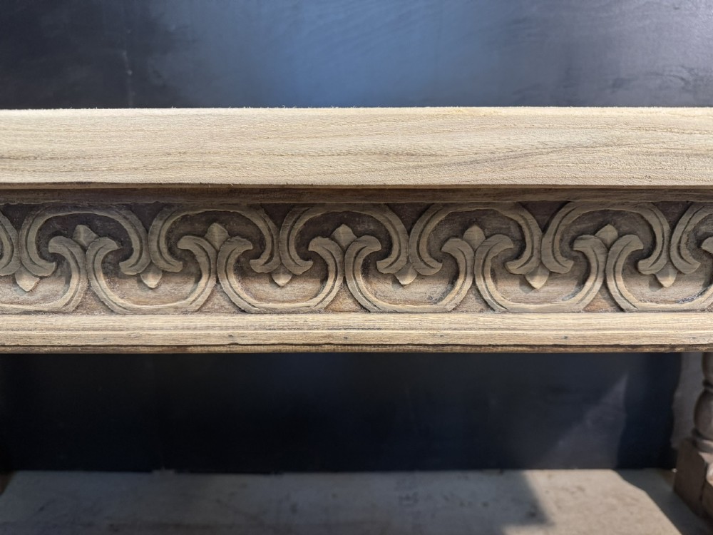 Bleached Oak Farmhouse Dining Table View VII