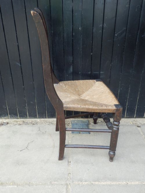 DINING CHAIR LADDER BACK RUSH SEAT - ADDITIONAL PHOTO 1