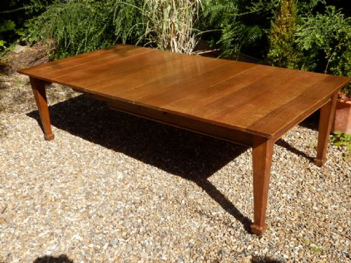 Dining Table. Arts and Crafts, Solid Oak, Beautiful Condition. 8ft Long