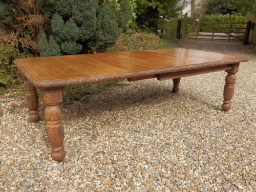 Dining Table, Solid Oak, Extending, Fabulous Condition