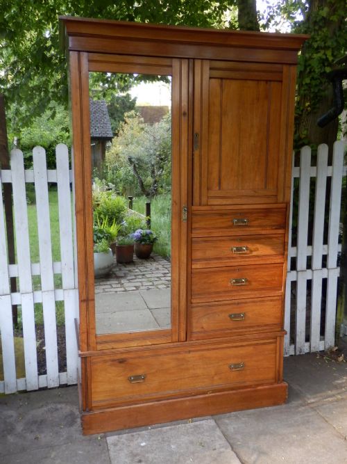 Wardrobe, Compactum, Edwardian, Mahogany, Beautiful Condition.
