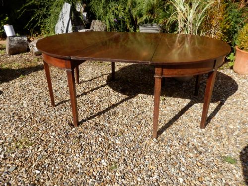 Dining Table, Late Georgian 'Semi-lune' Extending.