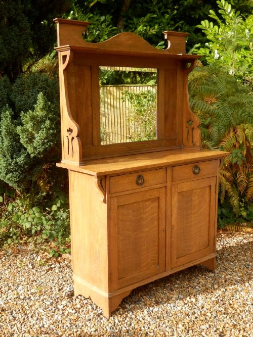 Sideboard, Arts and Crafts, Solid Oak, Excellent Condition. 4ft Wide.