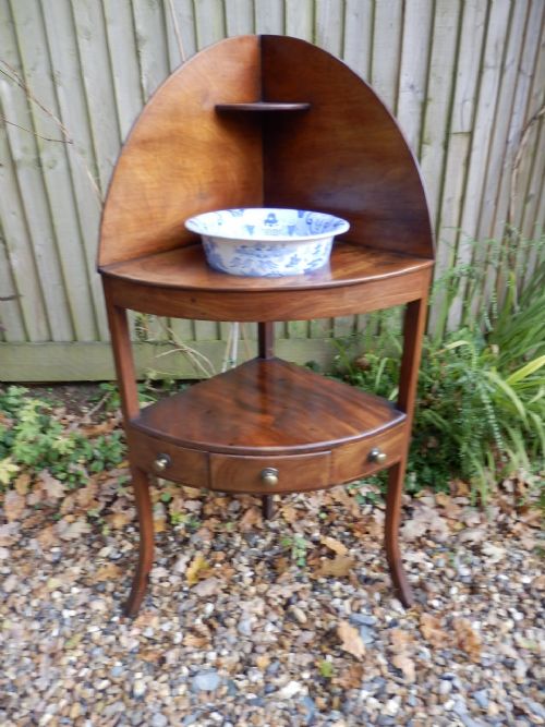 Wash Stand, Georgian, Mahogany, Very Solid.