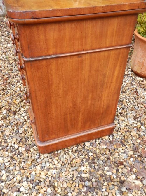 VICTORIAN MAHOGANY TWIN PEDESTAL DESK - ADDITIONAL PHOTO 9