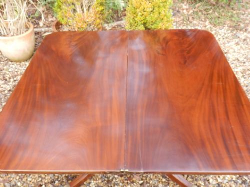 FOLD OVER MAHOGANY SIDE TABLE IRISH REGENCY BEAUTIFUL CONDITION - ADDITIONAL PHOTO 12
