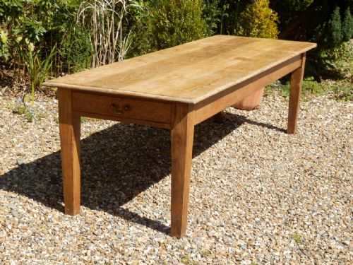 Dining Table, Solid Oak, Excellent Condition. 8ft.